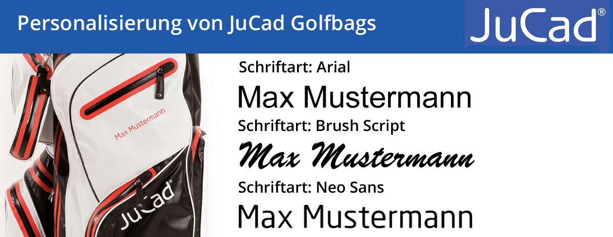 Personalisierung Golfbags