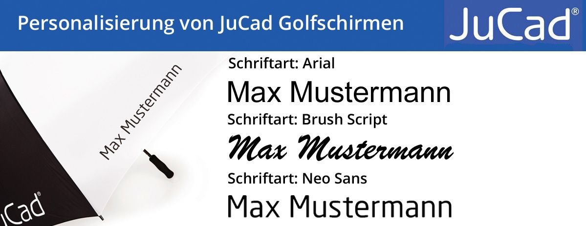 Personalisierung Golfschirme