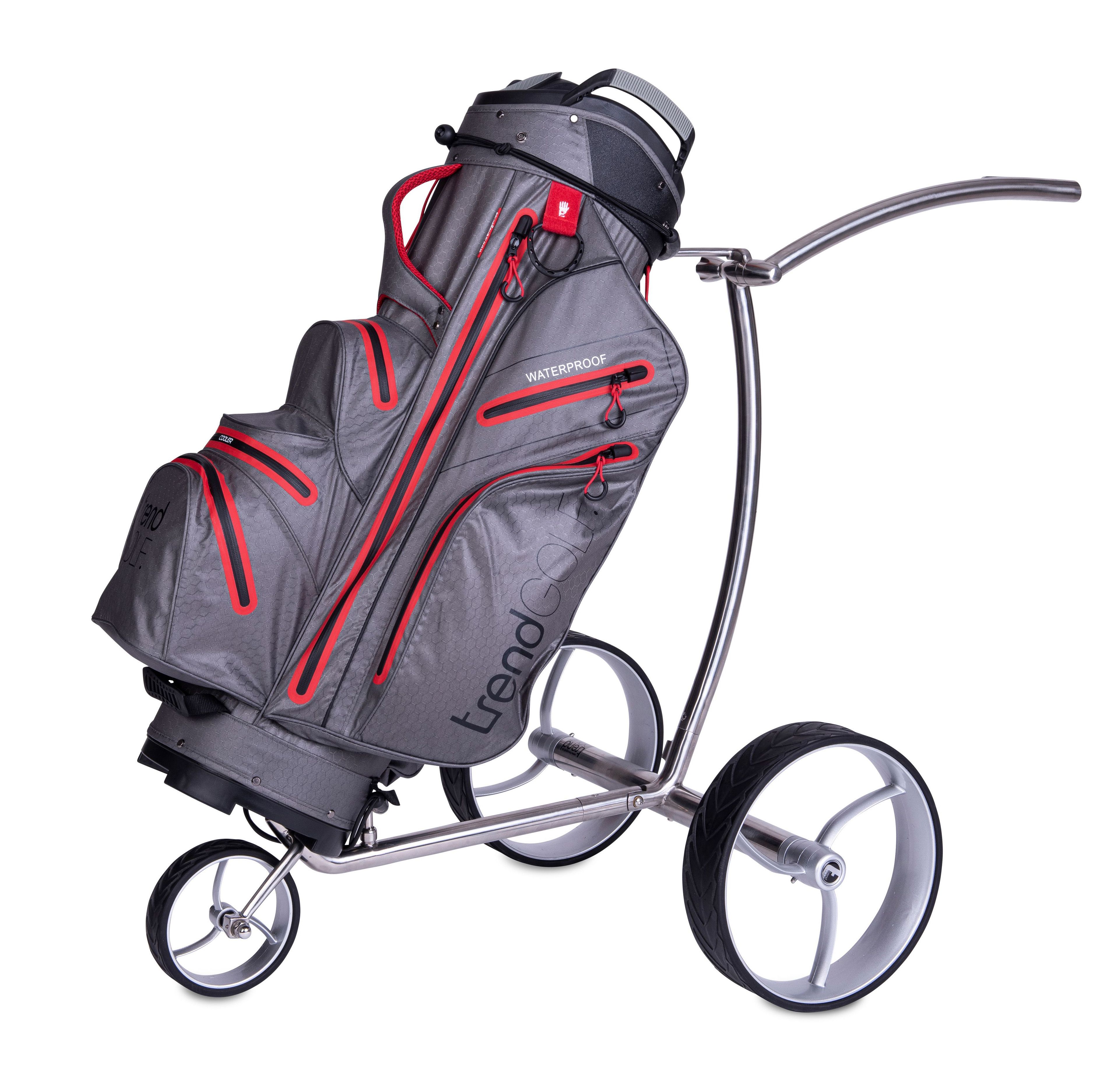 trendGOLF. Trolley mit trendGOLF. Rainline Pro Cartbag