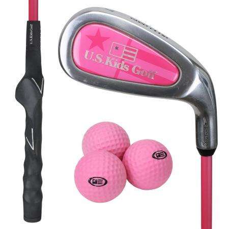 U.S. Kids Golf Yard Club Lern- und Übungsschläger (RS51), 130-137cm, RH, pink