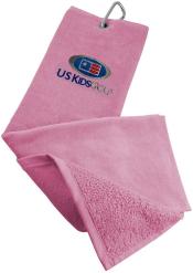 U.S. Kids Golf Velours Handtuch, pink