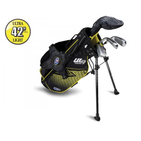 U.S. Kids Golf UL7 Starterset Ultralight UL42, 107-115cm, RH, schwarz/gelb