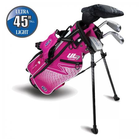 U.S. Kids Golf UL7 Starterset Ultralight UL45, 115-122cm, RH, pink/weiß