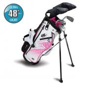 U.S. Kids Golf UL7 Starterset Ultralight UL48, 122-130cm, RH, weiß/pink