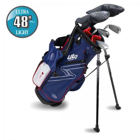 U.S. Kids Golf UL7 Starterset Ultralight UL48, 122-130cm, LH, navy/rot