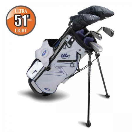 U.S. Kids Golf UL7 Starterset Ultralight UL51, 130-137cm, RH, hellgrau/navy