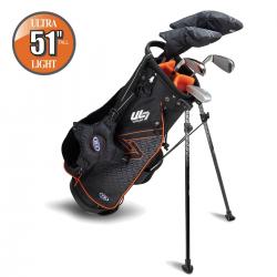 US Kids Golf UL7 Starterset Ultralight UL51 130137cm LH schwarzorange