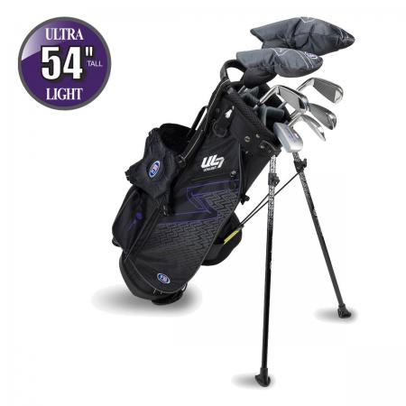 U.S. Kids Golf UL7 Starterset Ultralight UL54, 137-145cm, RH, 7-teilig, schwarz/lila