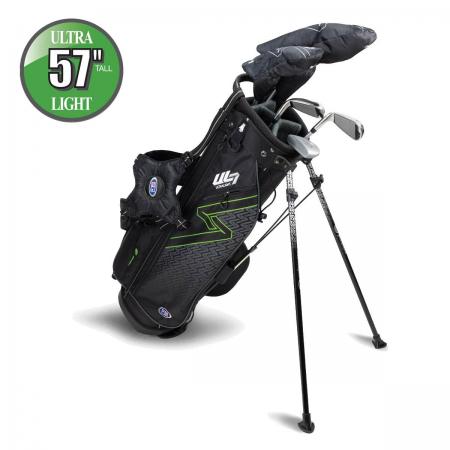 U.S. Kids Golf UL7 Starterset Ultralight UL57, 145-152cm, RH, 5-teilig, schwarz/grün