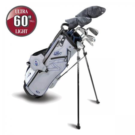 U.S. Kids Golf UL7 Starterset Ultralight UL60, 152-160cm, RH, 7-teilig, hellgrau/navy