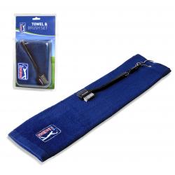 PGA Tour Golf Handtuch und Schlägerbürsten Set