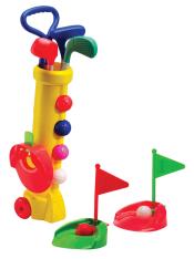 Silverline Mini-Golf Set für Kinder, Plastikbag gelb