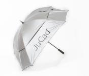 JuCad Windproof Golfschirm, silber (UV-Schutz)