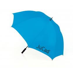 JuCad Teleskop Golfschirm blau