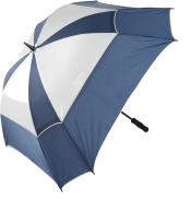 JuCad Windproof Golfschirm, blau/silber