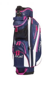 JuCad Cartbag Junior, dunkelblau/pink/weiß