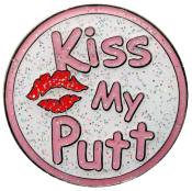 Navika Glitzy Ballmarker &quote;Kiss My Putt&quote;