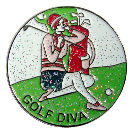 Navika Glitzy Ballmarker &quote;Golf Diva&quote;