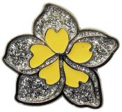 Navika Glitzy Ballmarker &quote;Plumeria&quote;, silber