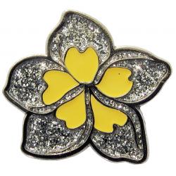 Navika Glitzy Ballmarker Plumeria silber
