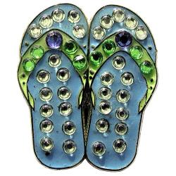 Navika Crystal Ballmarker Flip Flop blau