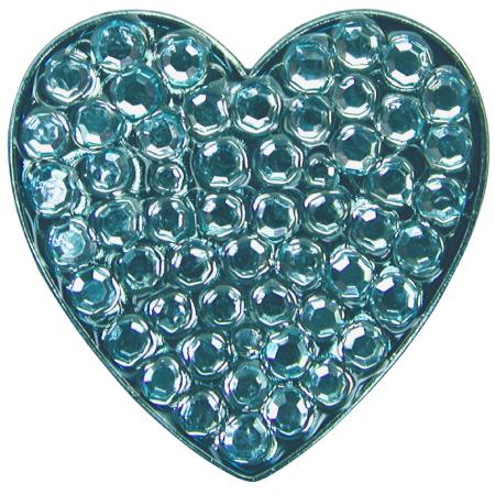 Navika Crystal Ballmarker &quote;Heart&quote;, blau