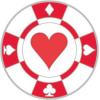 Navika Basic Ballmarker Pokerchip, rot