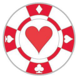 Navika Basic Ballmarker Pokerchip rot