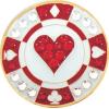 Navika Crystal Ballmarker Pokerchip, rot