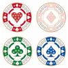 Navika Crystal Ballmarker Pokerchip, rot