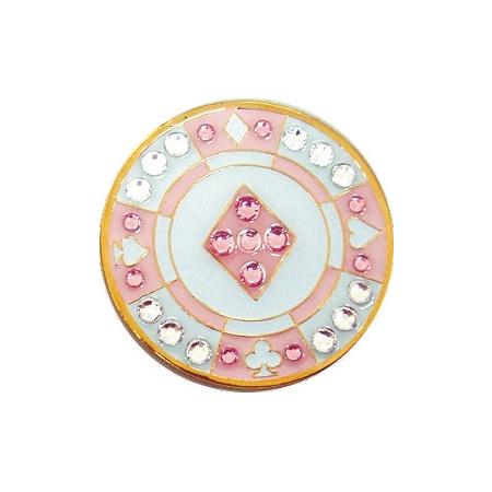 Navika Crystal Ballmarker Pokerchip, pink