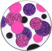 Navika Glitzy Ballmarker &quote;Polka Dot&quote;, lila