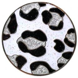 Navika Glitzy Ballmarker Snow Leopard Print