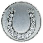 Navika Crystal Ballmarker &quote;Horseshoe&quote;, silber