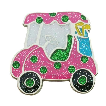 Navika Glitzy Ballmarker &quote;Pink Cart&quote;