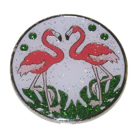 Navika Glitzy Ballmarker &quote;Dancing Flamingos&quote;