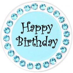 Navika Crystal Ballmarker Happy Birthday blau