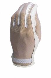 Evertan Damen Sonnenhandschuh, White Pearl, links (für Rechtshänder), S