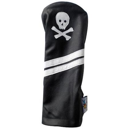 Sunfish Leder Headcover Ace Bones Skull, schwarz