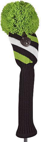 Bommel Strick Headcover, grün, Fairwayholz Streifen