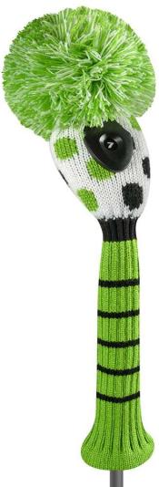 Bommel Strick Headcover, grün, Hybriden Punkte