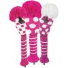 Bommel Strick Headcover, pink, Driver Punkte