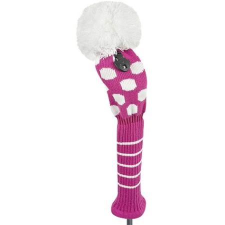 Bommel Strick Headcover, pink, Fairwayholz Punkte