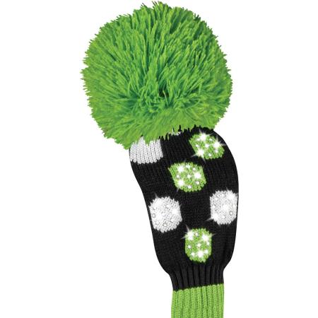 Bommel Sparkle Strick Headcover, grün, Fairwayholz Punkte