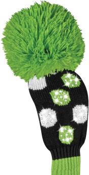 Bommel Sparkle Strick Headcover, grün, Fairwayholz Punkte