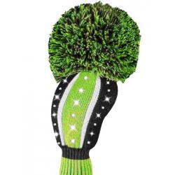 Bommel Sparkle Strick Headcover grün Driver Steifen
