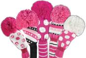 Bommel Sparkle Strick Headcover, pink