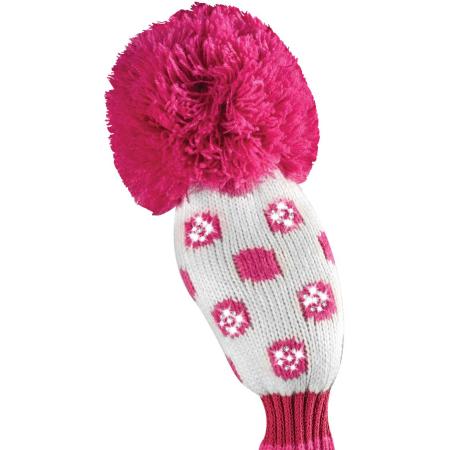 Bommel Sparkle Strick Headcover, pink, Hybriden Punkte