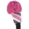 Bommel Sparkle Strick Headcover, pink, Hybriden Punkte