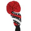 Bommel Sparkle Strick Headcover, schwarz/weiß/rot